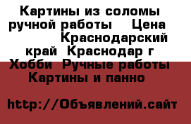 Картины из соломы, ручной работы! › Цена ­ 10 000 - Краснодарский край, Краснодар г. Хобби. Ручные работы » Картины и панно   